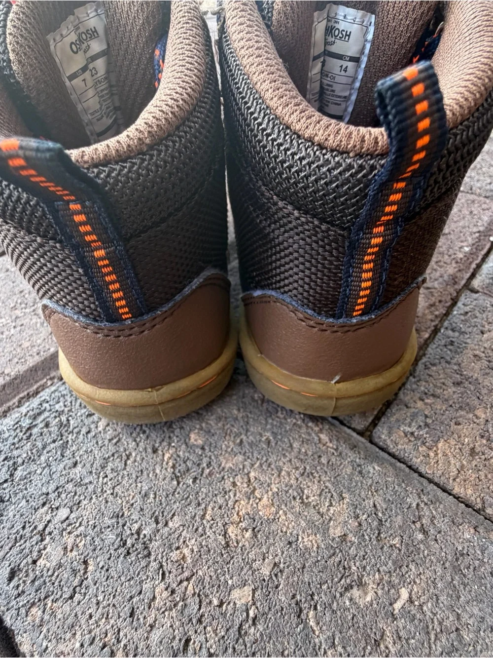 OshKosh B'gosh Brown & Navy Kids Boot
